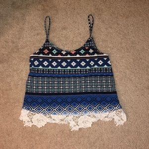 Small lace crop top